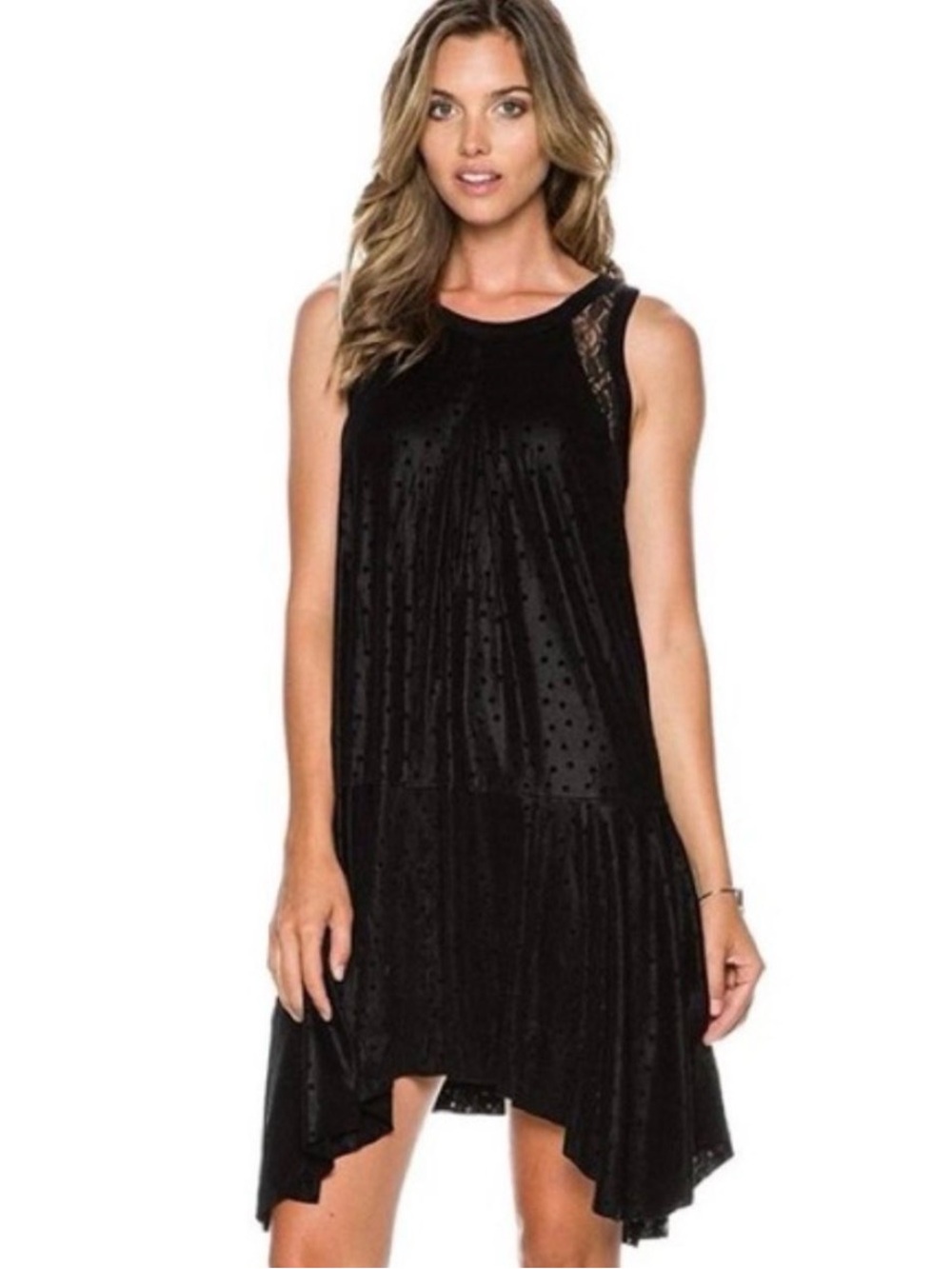 Free People Black Midi Dress size S/P - Picture 2 of 15